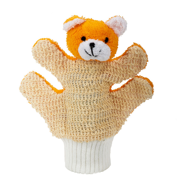 Mycí rukavice -medvídek oranžový - zvìtšit obrázek
